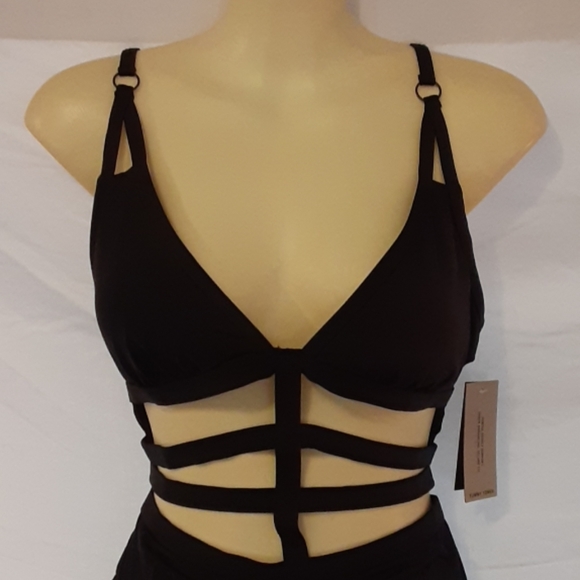Kenneth Cole L Tummy Toner Caged One Piece … - Picture 4 of 8